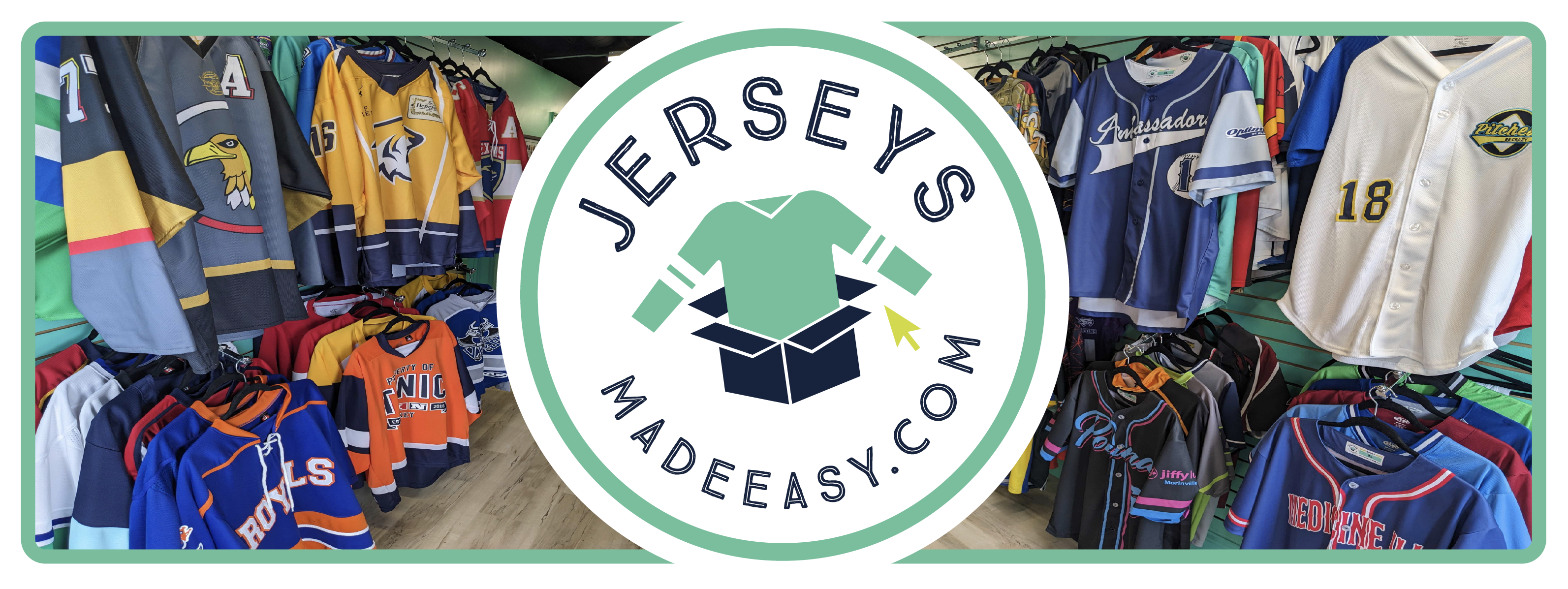 JerseysMadeEasy.com Showroom