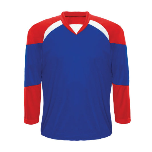 Kobe XJ5 House League Hockey Jersey: Blue, Red, White