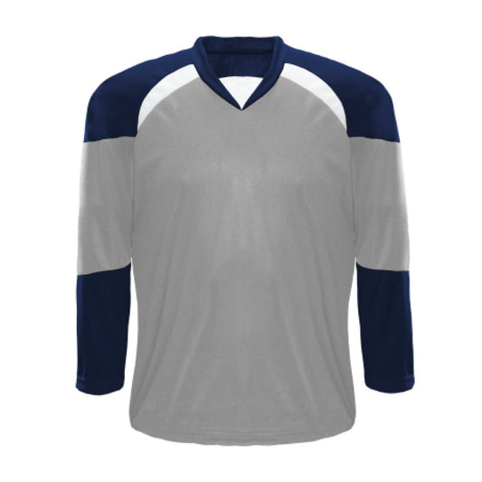 Kobe XJ5 House League Hockey Jersey: Grey/Navy/White