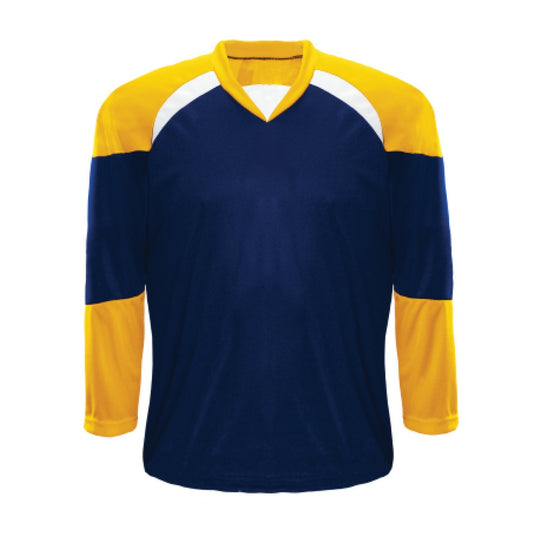 Kobe XJ5 House League Hockey Jersey: Navy/Gold/White