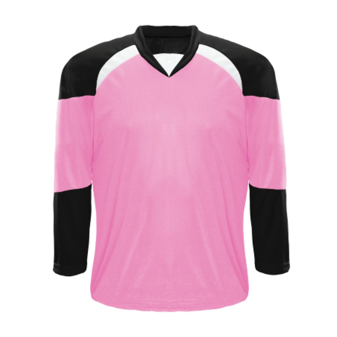 Kobe XJ5 House League Hockey Jersey: Pink/Black/White