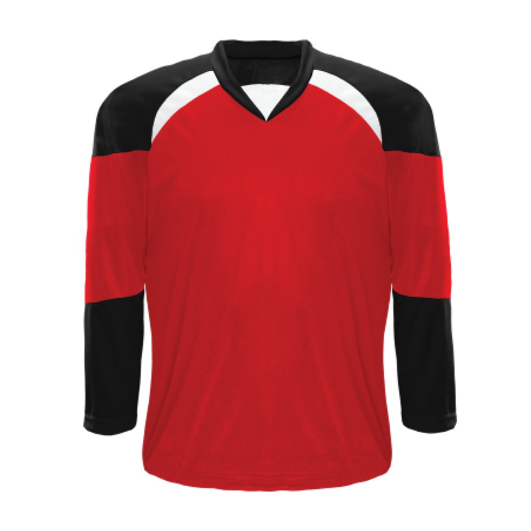 Kobe XJ5 House League Hockey Jersey: Red/Black/White