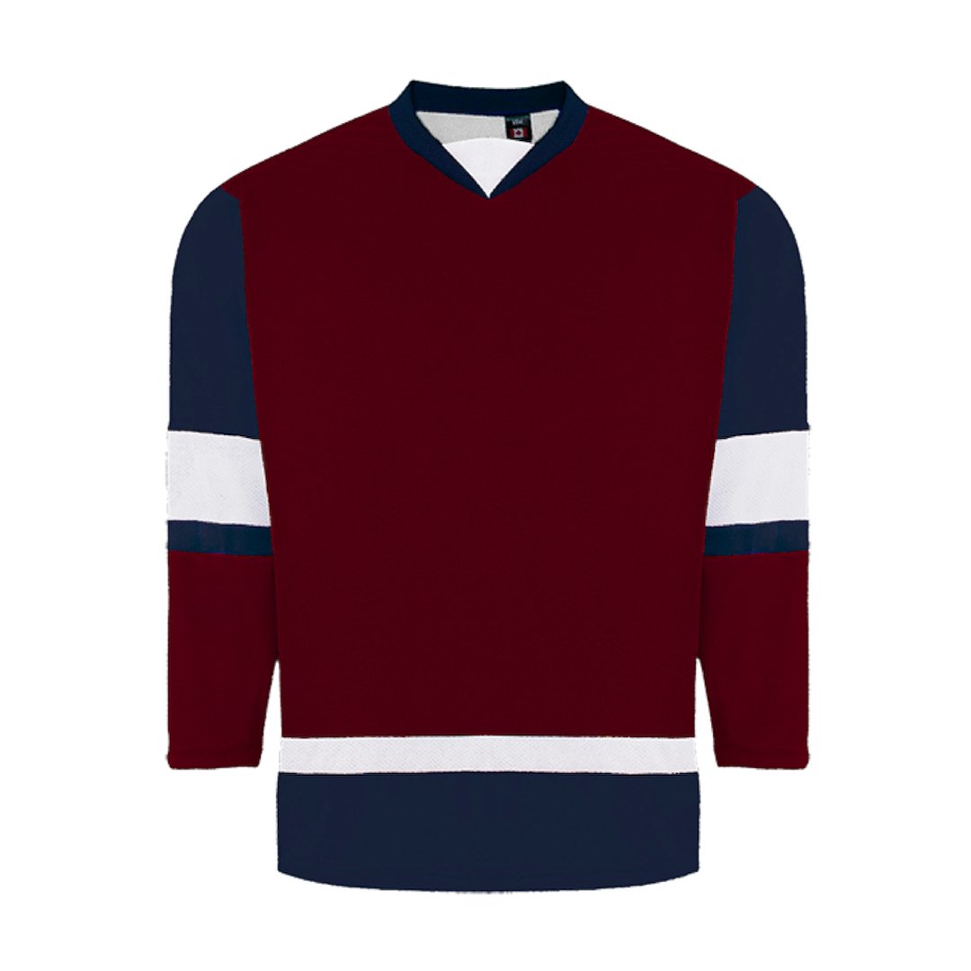 Kobe 5200 House League Hockey Jersey: Maroon, Navy, White