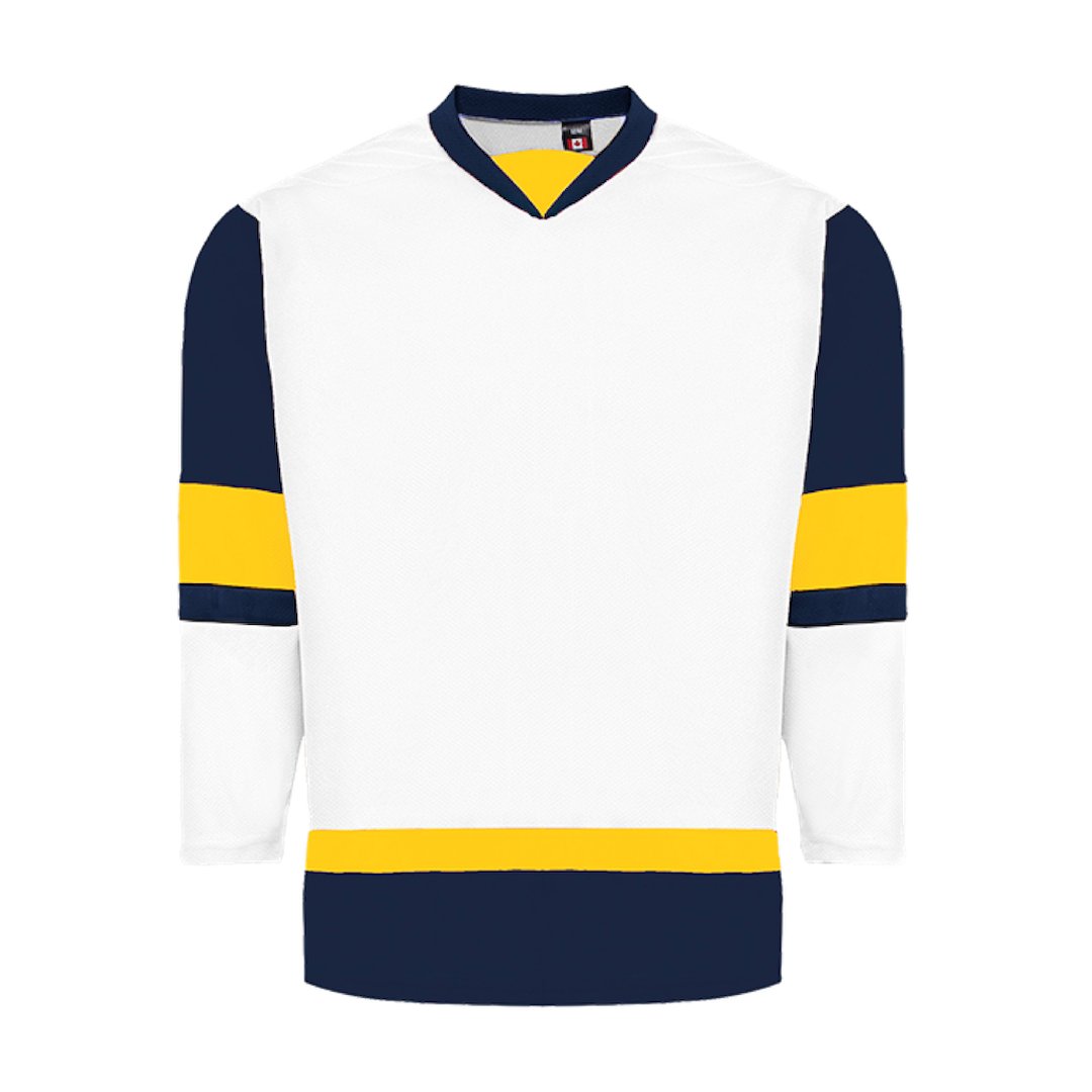 Kobe 5200 House League Hockey Jersey: White, Navy, Gold