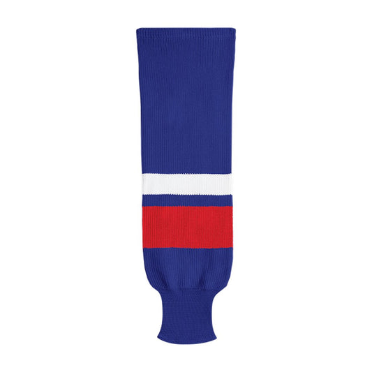 Kobe X9800 Knit Hockey Socks: Royal/Red/White