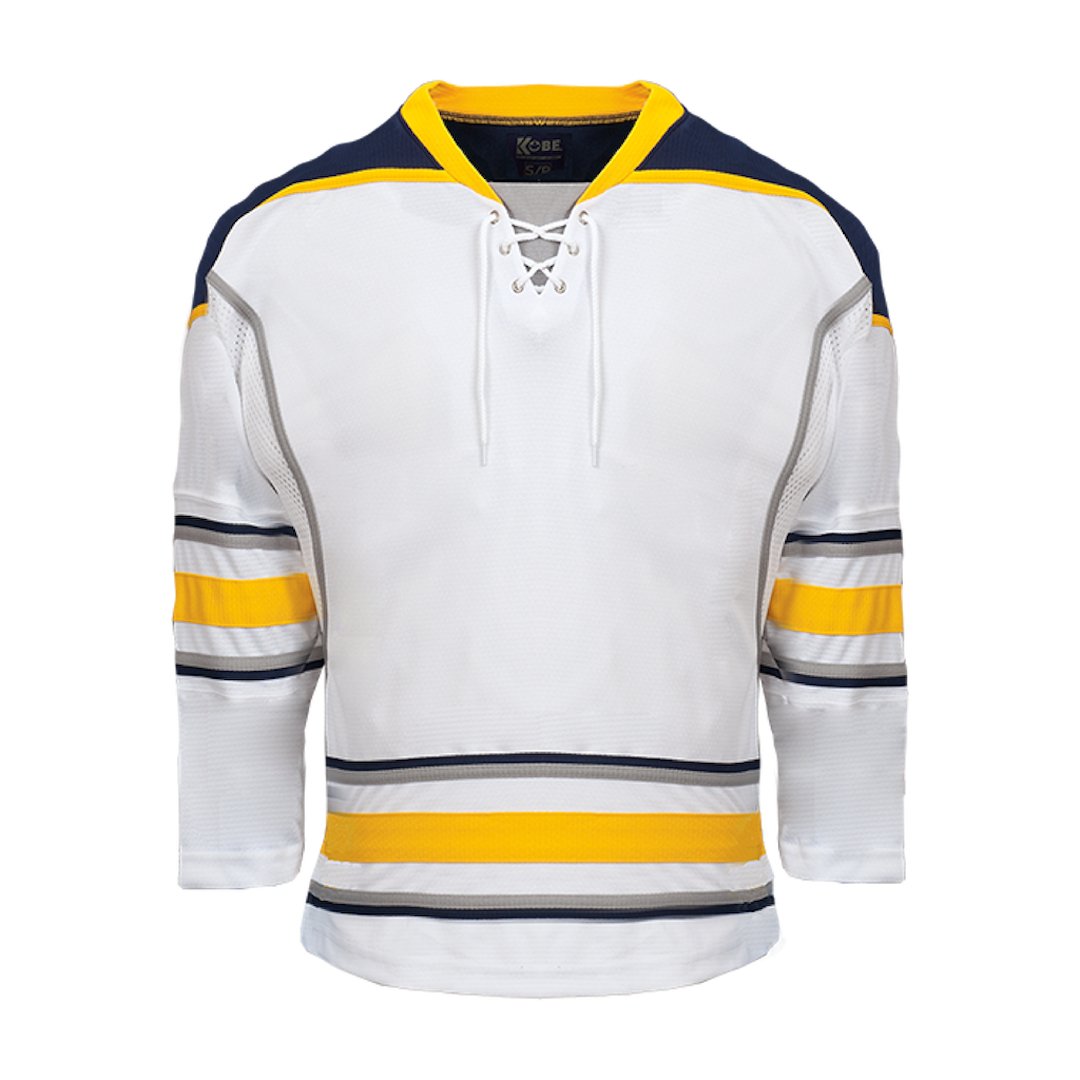 Kobe K3G Pro Hockey Jersey: Buffalo Sabres White