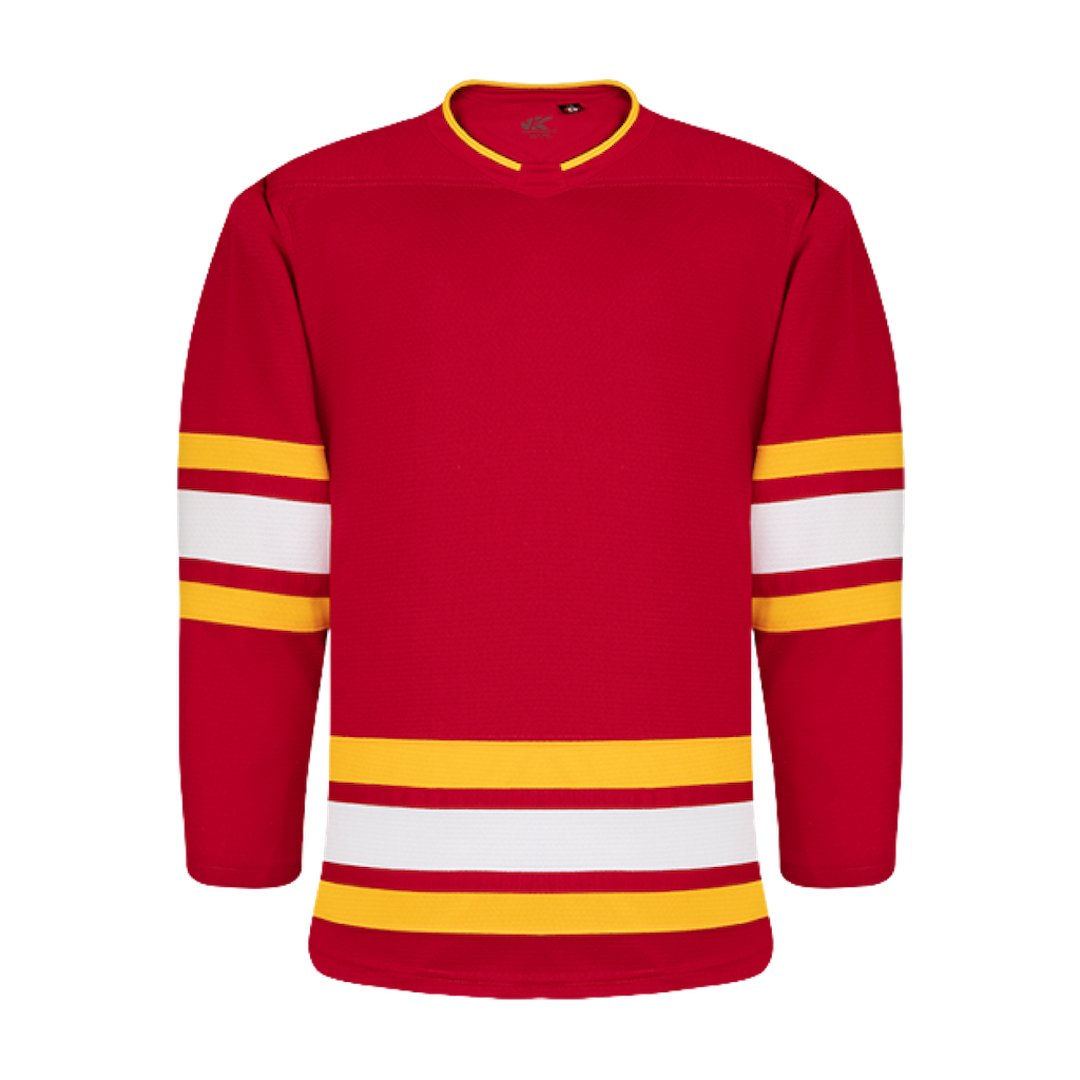NHL Pattern K3G Pro Hockey Jersey: Calgary Flames Red