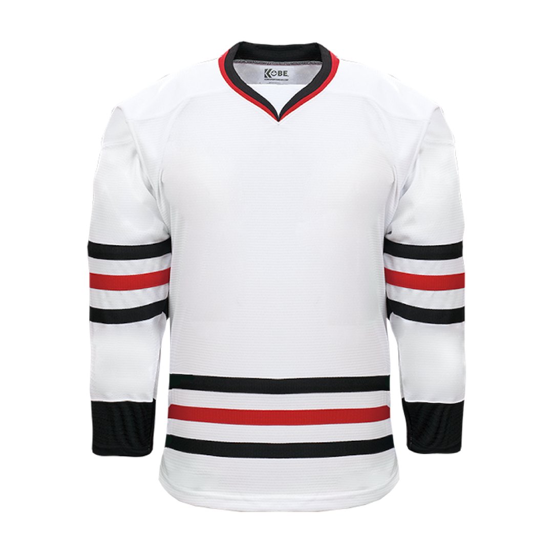 Kobe K3G Pro Hockey Jersey: Chicago Blackhawks White