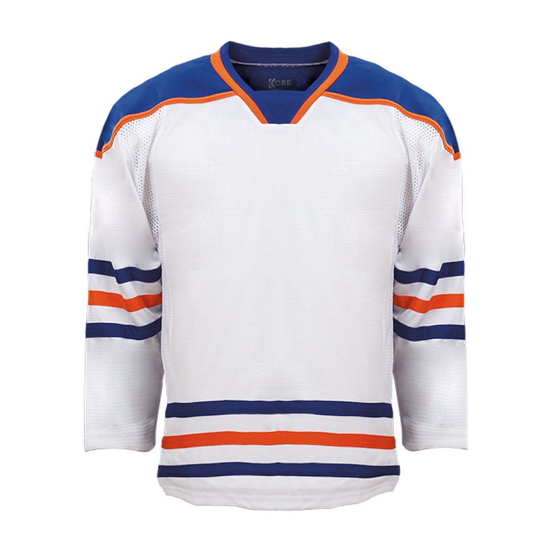 Kobe K3G Pro Hockey Jersey: Edmonton Oilers White