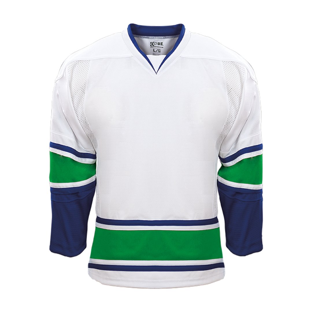 A white version of the Vancouver Canucks Flying V concept : r/hockey