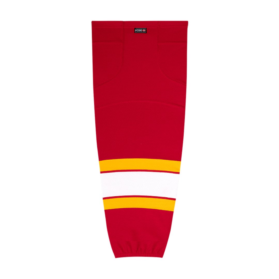 Kobe K3G Pro Mesh Hockey Socks: Calgary Flames Red