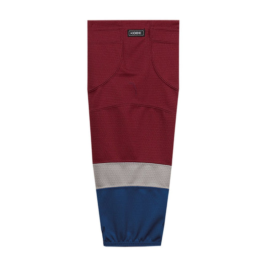 Kobe K3G Pro Mesh Hockey Socks: Colorado Avalanche Maroon