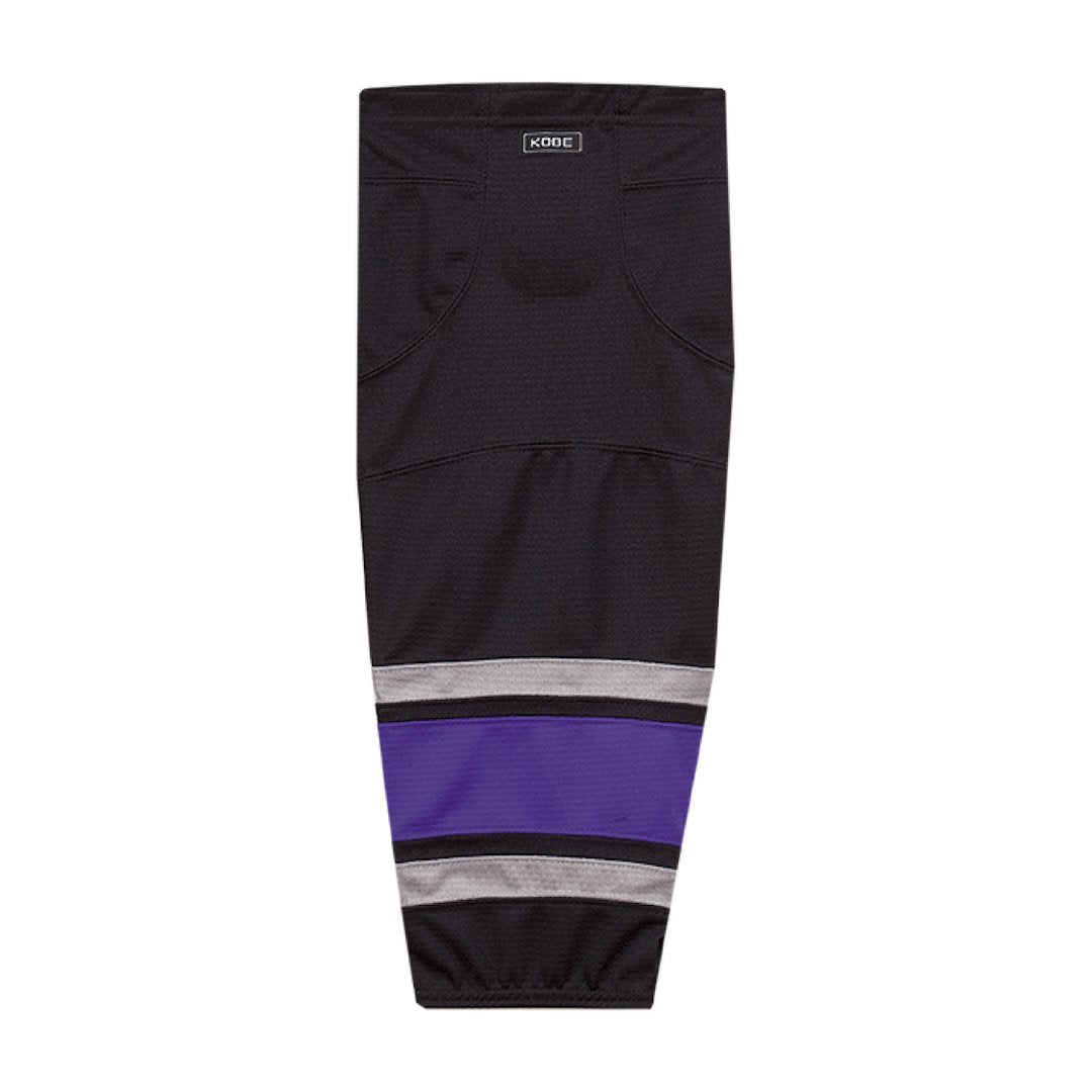 Kobe K3G Pro Mesh Hockey Socks: Los Angeles Kings Black and Purple