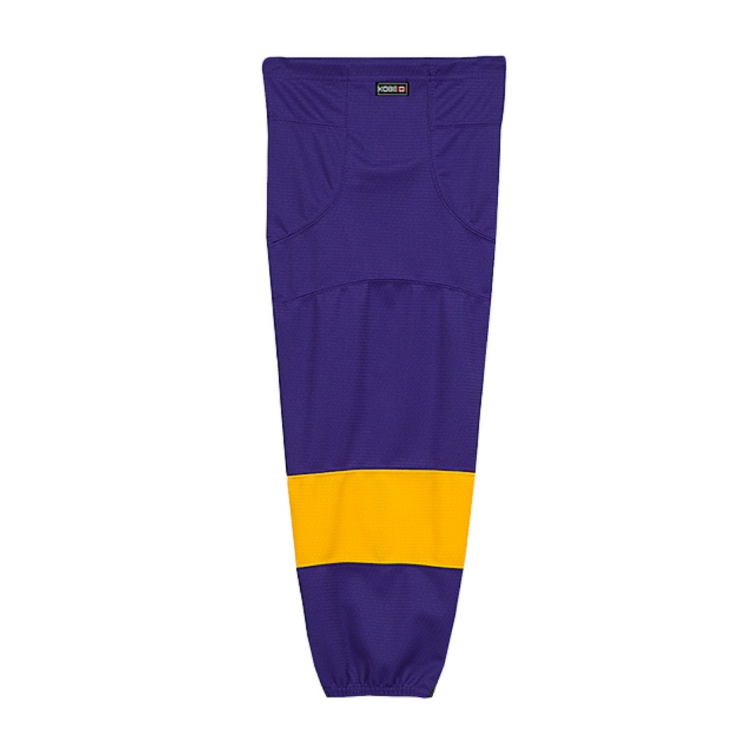 Kobe K3G Pro Mesh Hockey Socks: Los Angeles Kings Purple and Gold