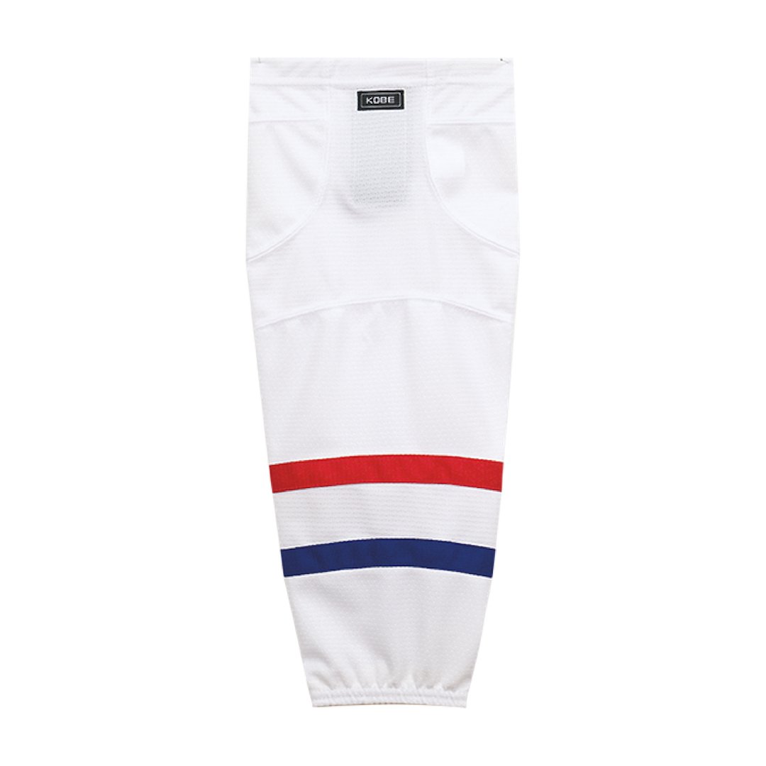 Kobe K3G Pro Mesh Hockey Socks: Montreal Canadiens White