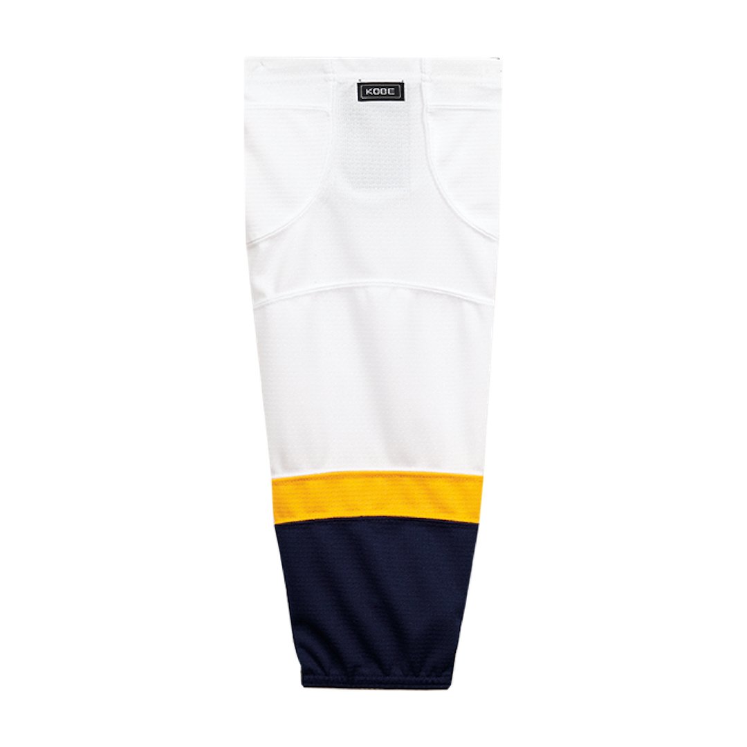 Kobe K3G Pro Mesh Hockey Socks: Nashville Predators White