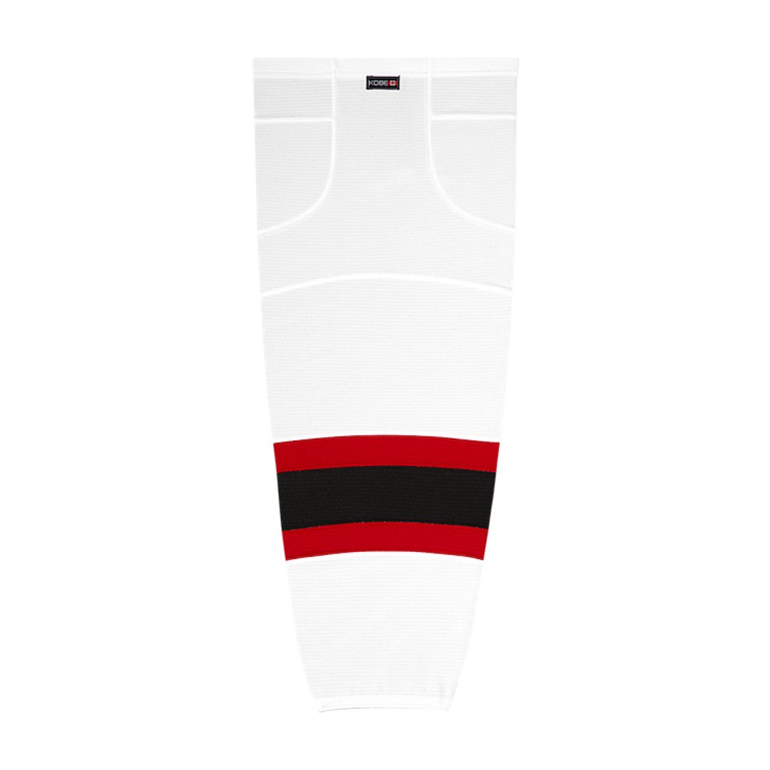Kobe K3G Pro Mesh Hockey Socks: Ottawa Senators White