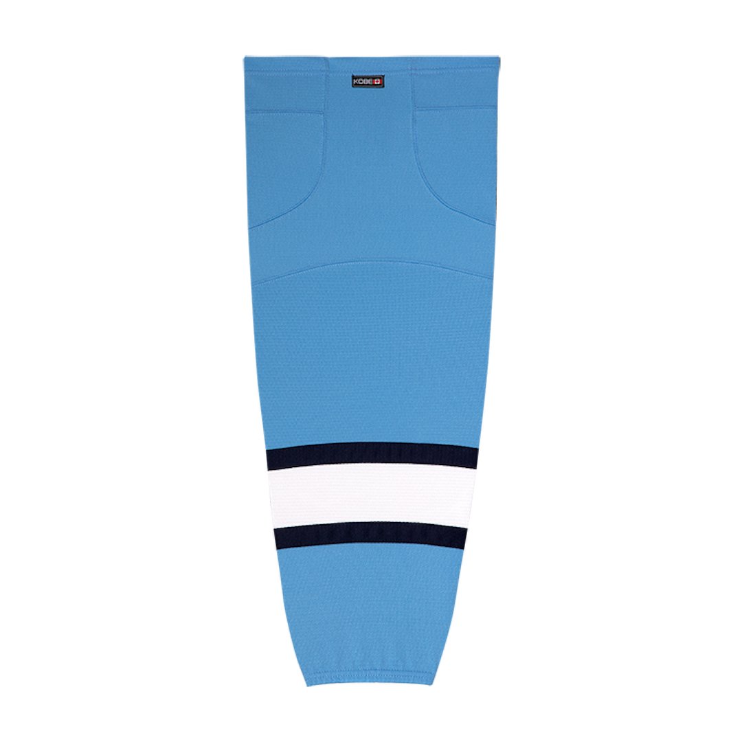NHL Pattern K3G Pro Hockey Socks: Pittsburgh Penguins Powder Blue Winter Classic