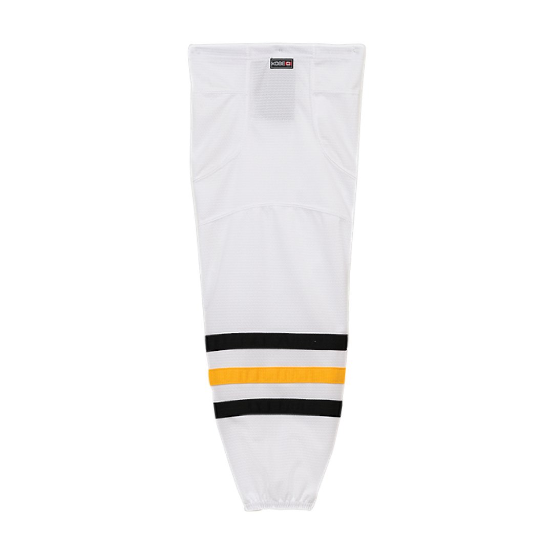 Kobe K3G Pro Mesh Hockey Socks: Pittsburgh Penguins White