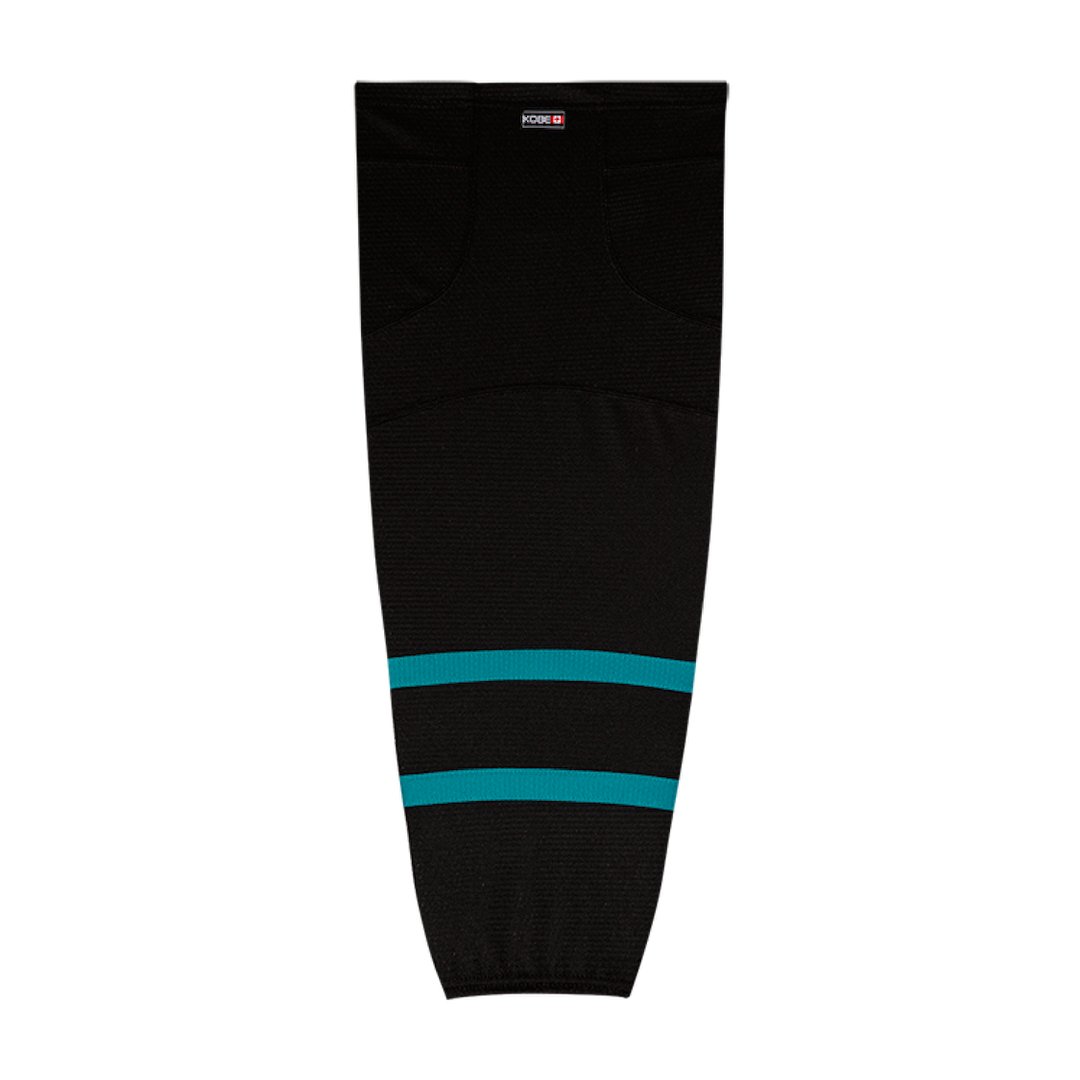 Kobe K3G Pro Mesh Hockey Socks: San Jose Sharks Black