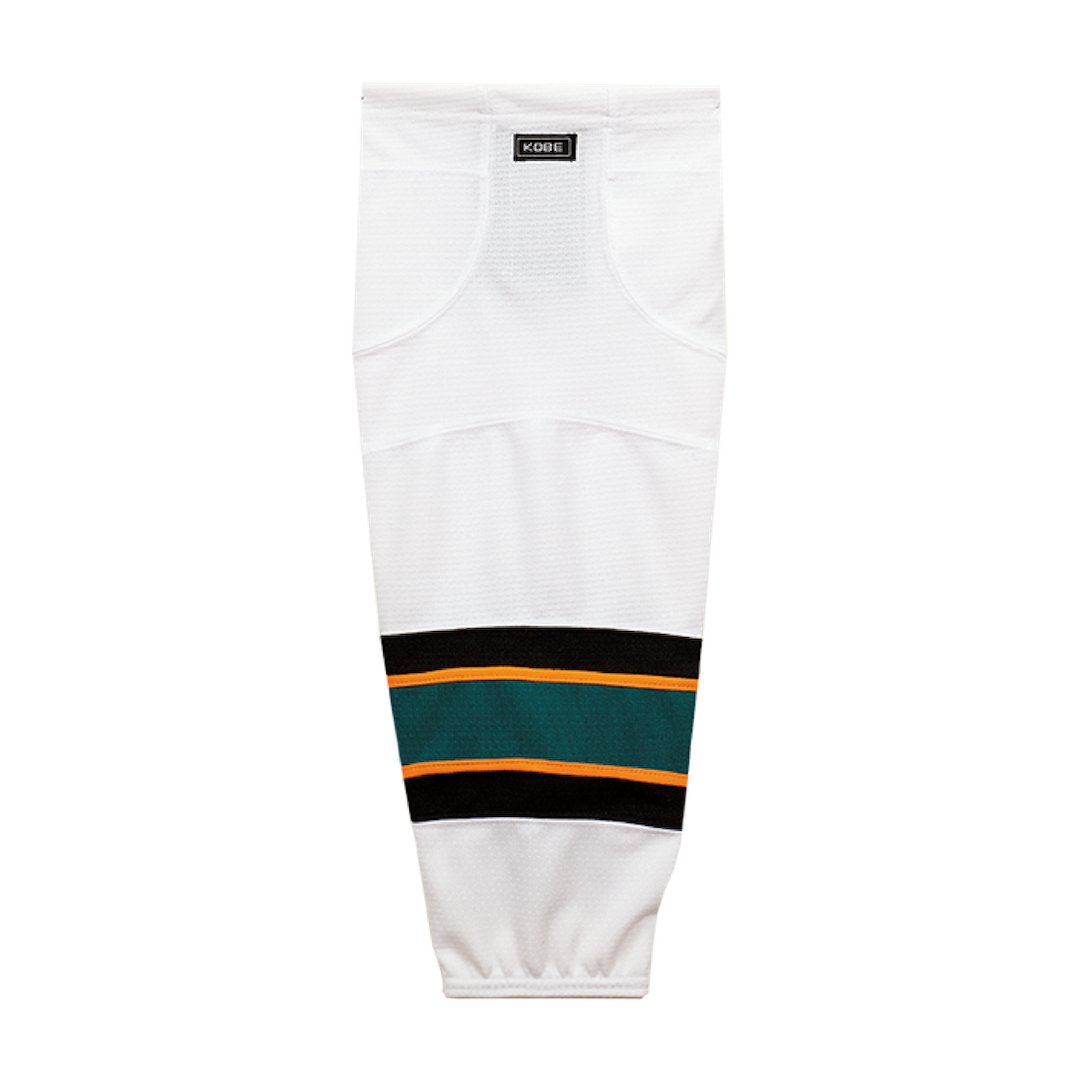 Kobe K3G Pro Mesh Hockey Socks: San Jose Sharks White