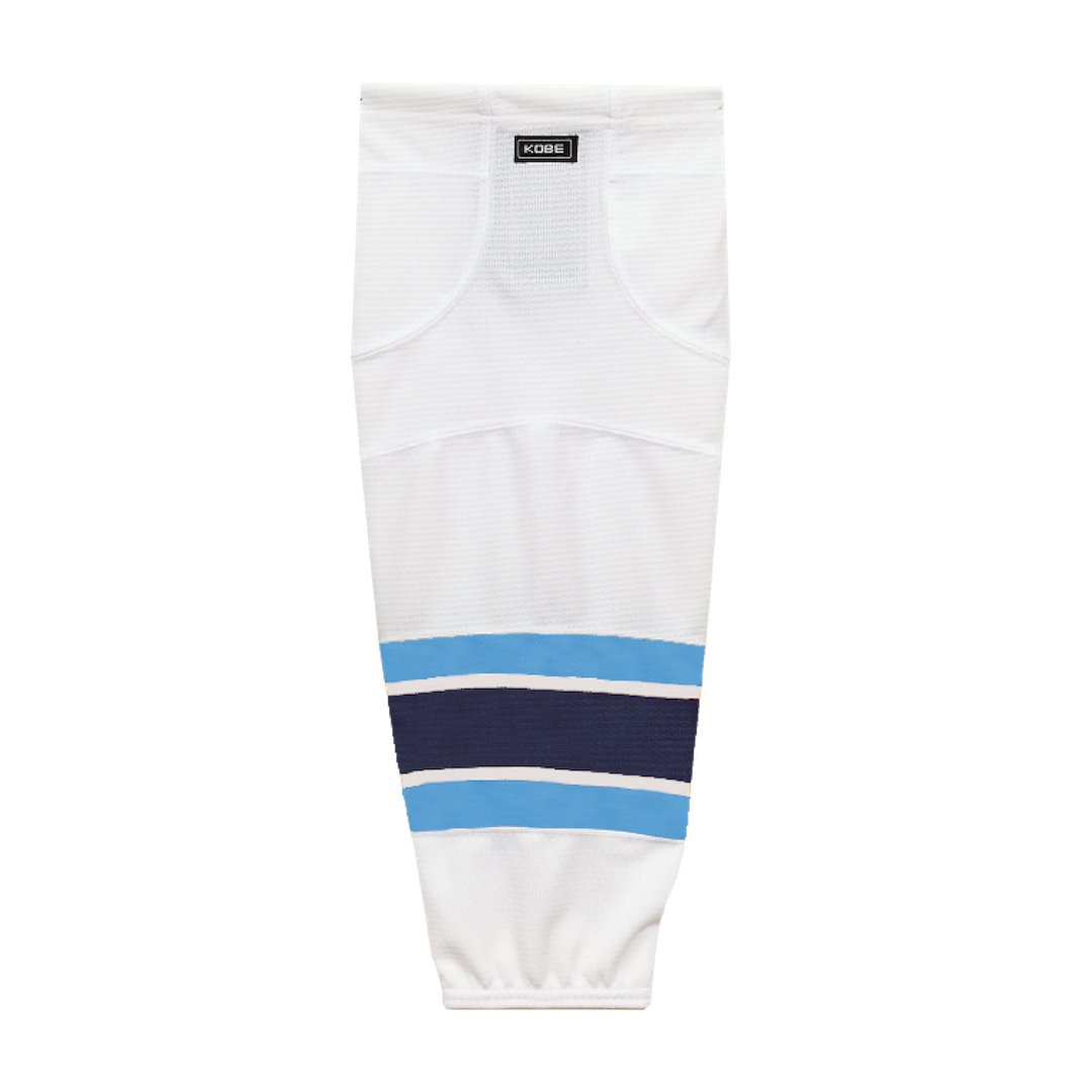 Kobe K3G Pro Mesh Hockey Socks: University of Maine White