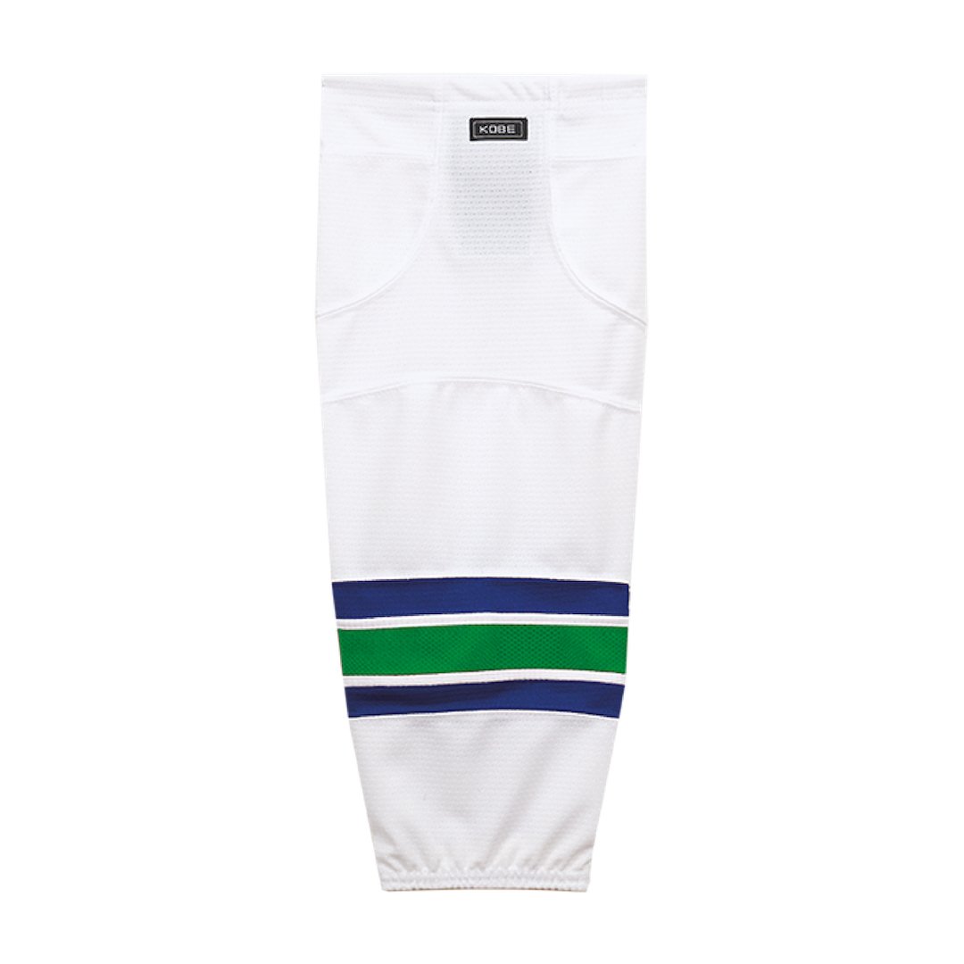 Kobe K3G Pro Mesh Hockey Socks: Vancouver Canucks White