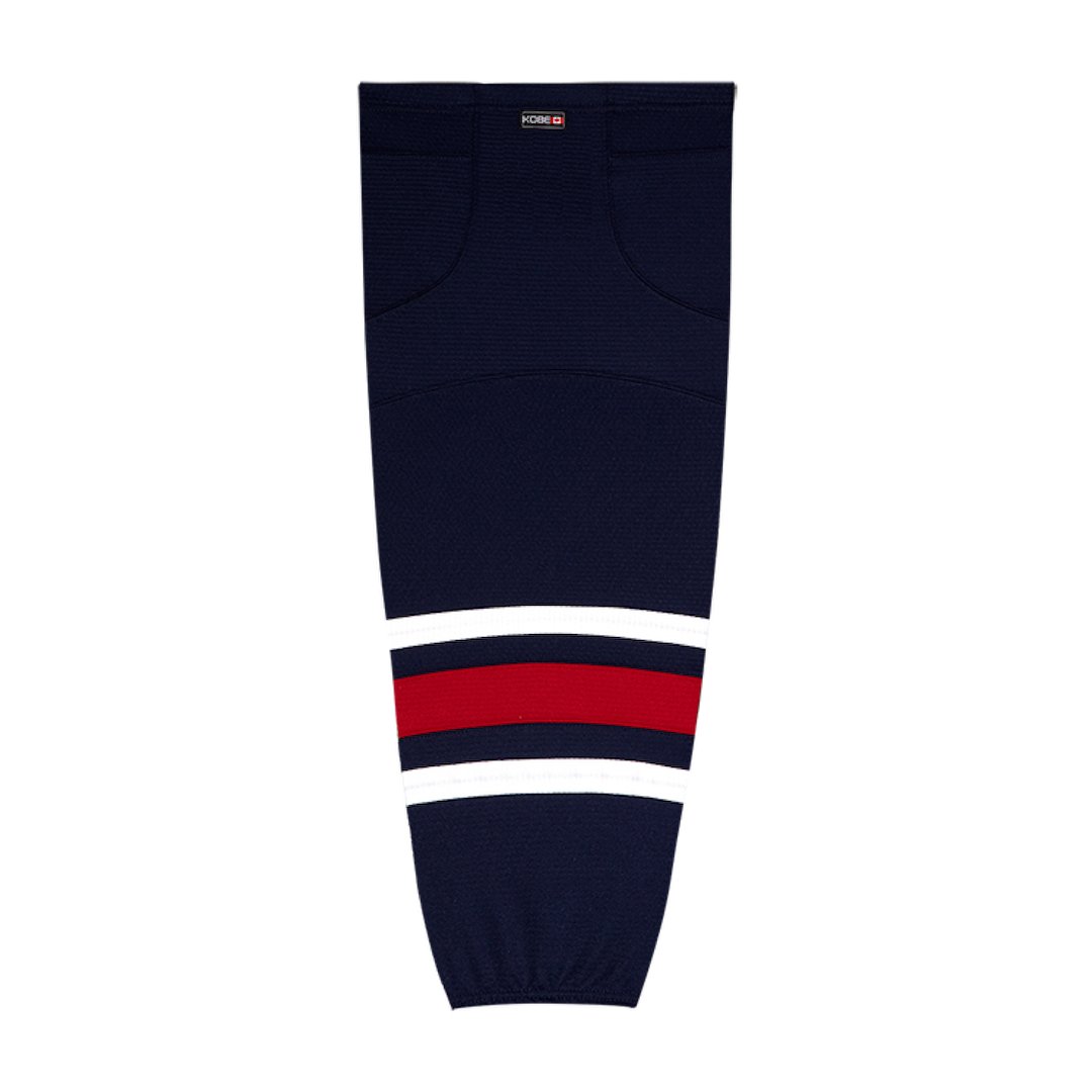 Kobe K3G Pro Mesh Hockey Socks: Winnipeg Jets Heritage Navy