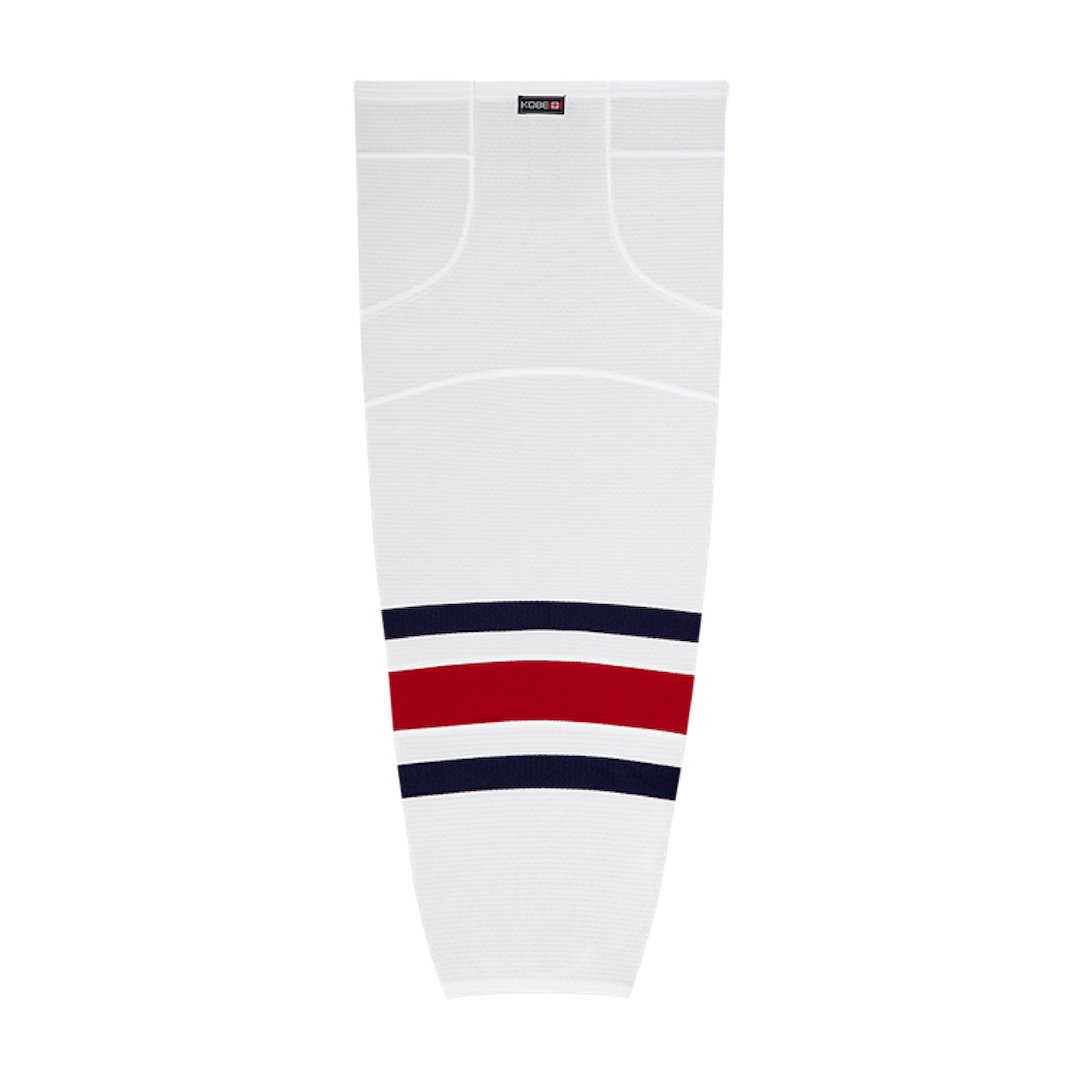 Kobe K3G Pro Mesh Hockey Socks: Winnipeg Jets Heritage White