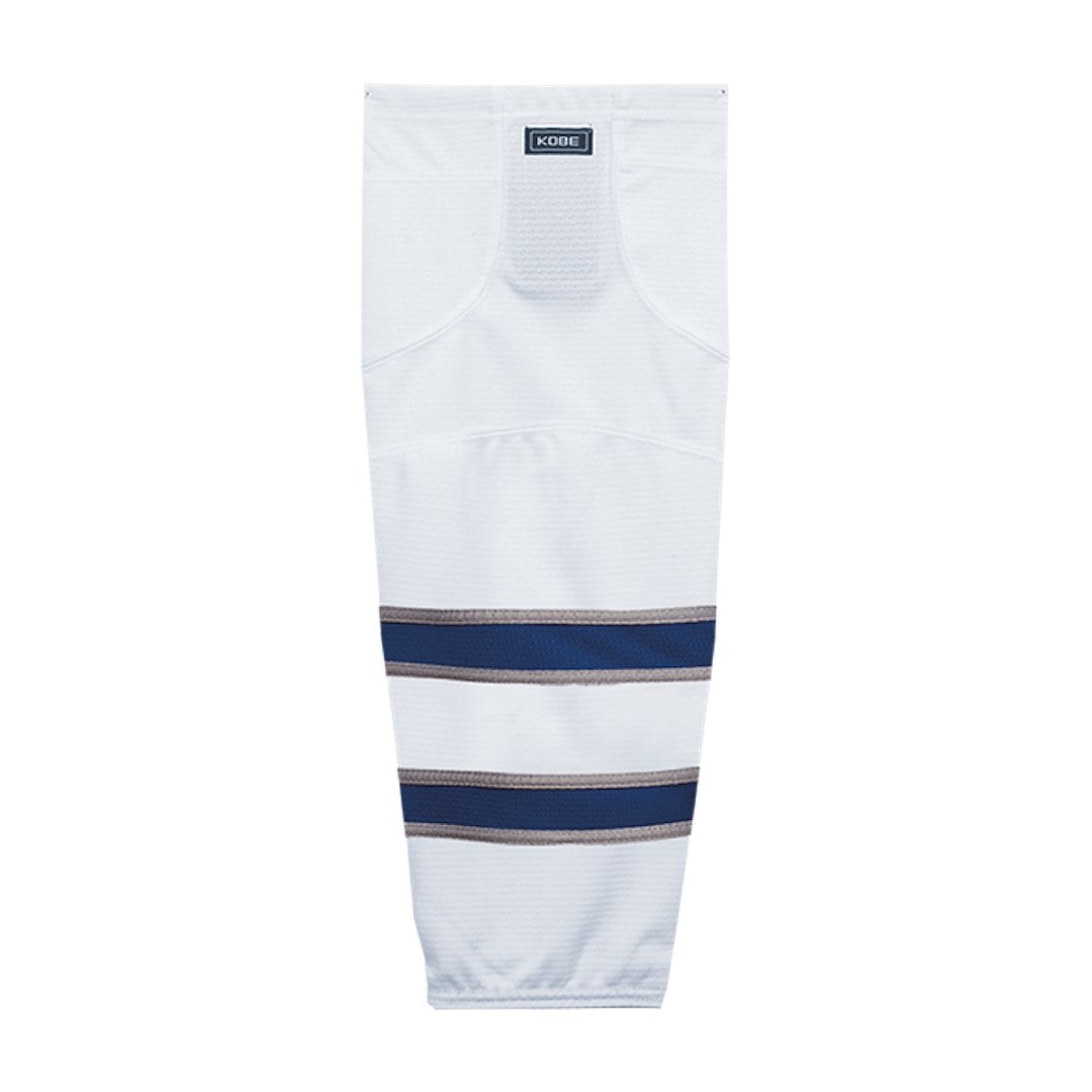 Kobe K3G Pro Mesh Hockey Socks: Winnipeg Jets White