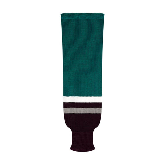 Kobe 9800 Pro Knit Hockey Socks: Anaheim Ducks Retro Green