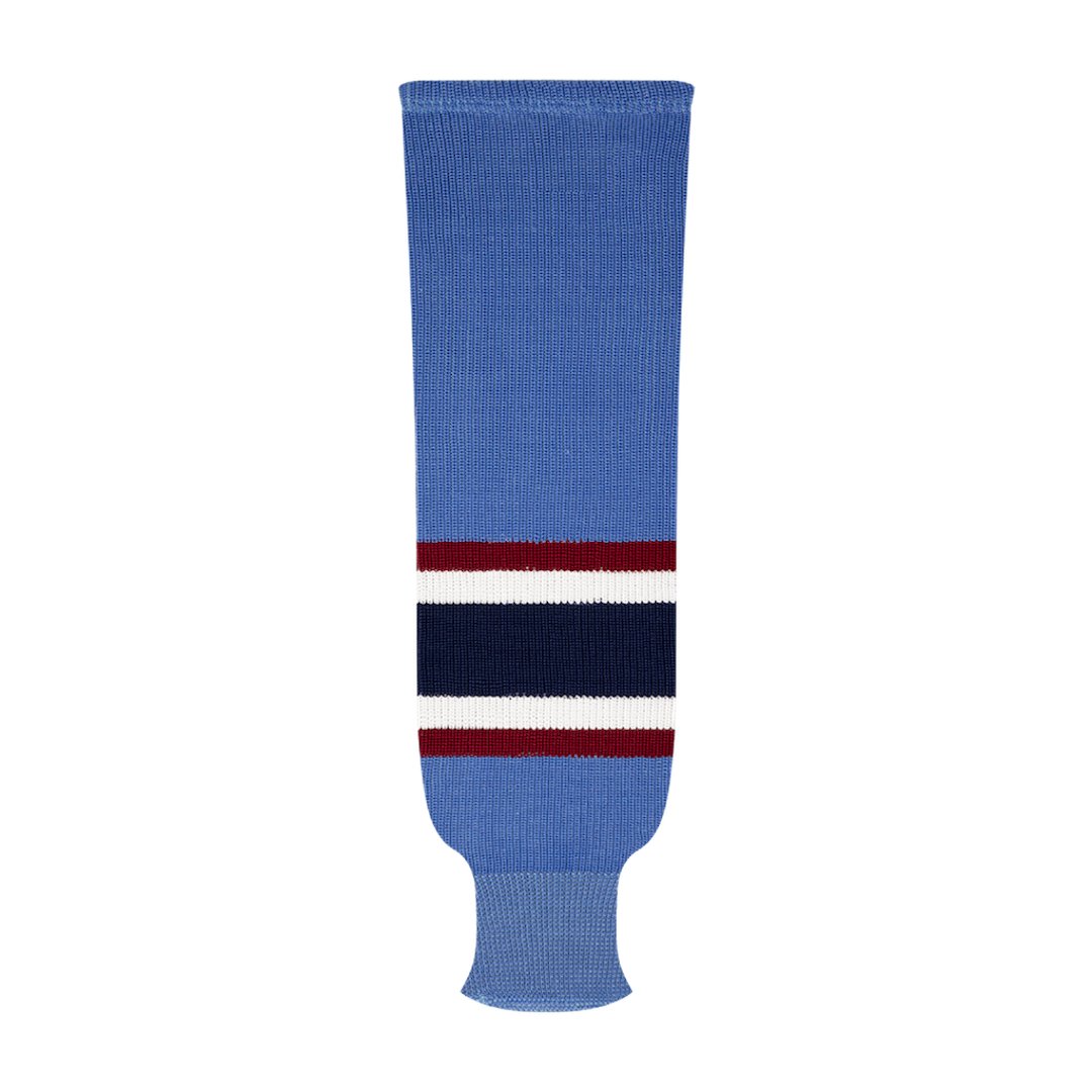 Kobe 9800 Pro Knit Hockey Socks: Atlanta Thrashers Powder Blue 3rd Alternate