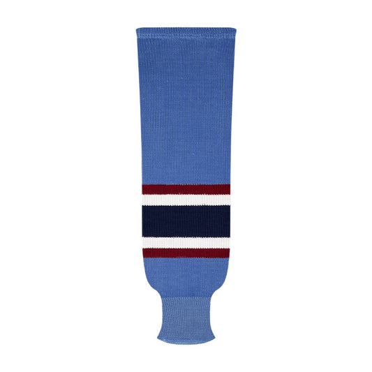 Kobe 9800 Pro Knit Hockey Socks: Atlanta Thrashers Powder Blue 3rd Alternate