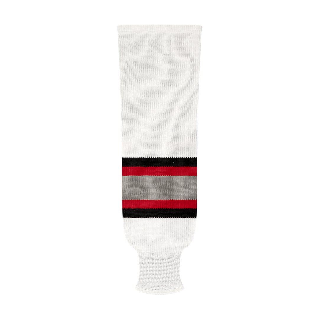 Kobe 9800 Pro Knit Hockey Socks: Buffalo Sabres Red/White