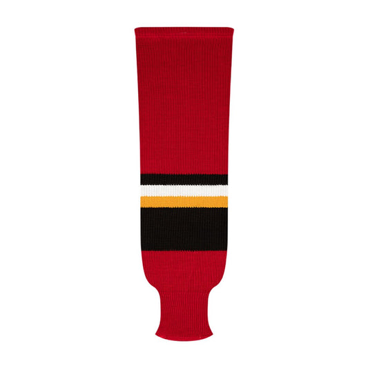 Kobe 9800 Pro Knit Hockey Socks: Calgary Flames Red