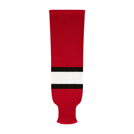 Kobe 9800 Pro Knit Hockey Socks: Carolina Hurricanes Red