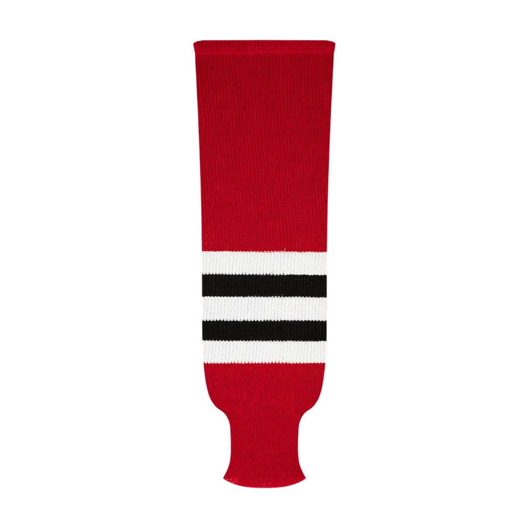 Kobe 9800 Pro Knit Hockey Socks: Chicago Blackhawks Red