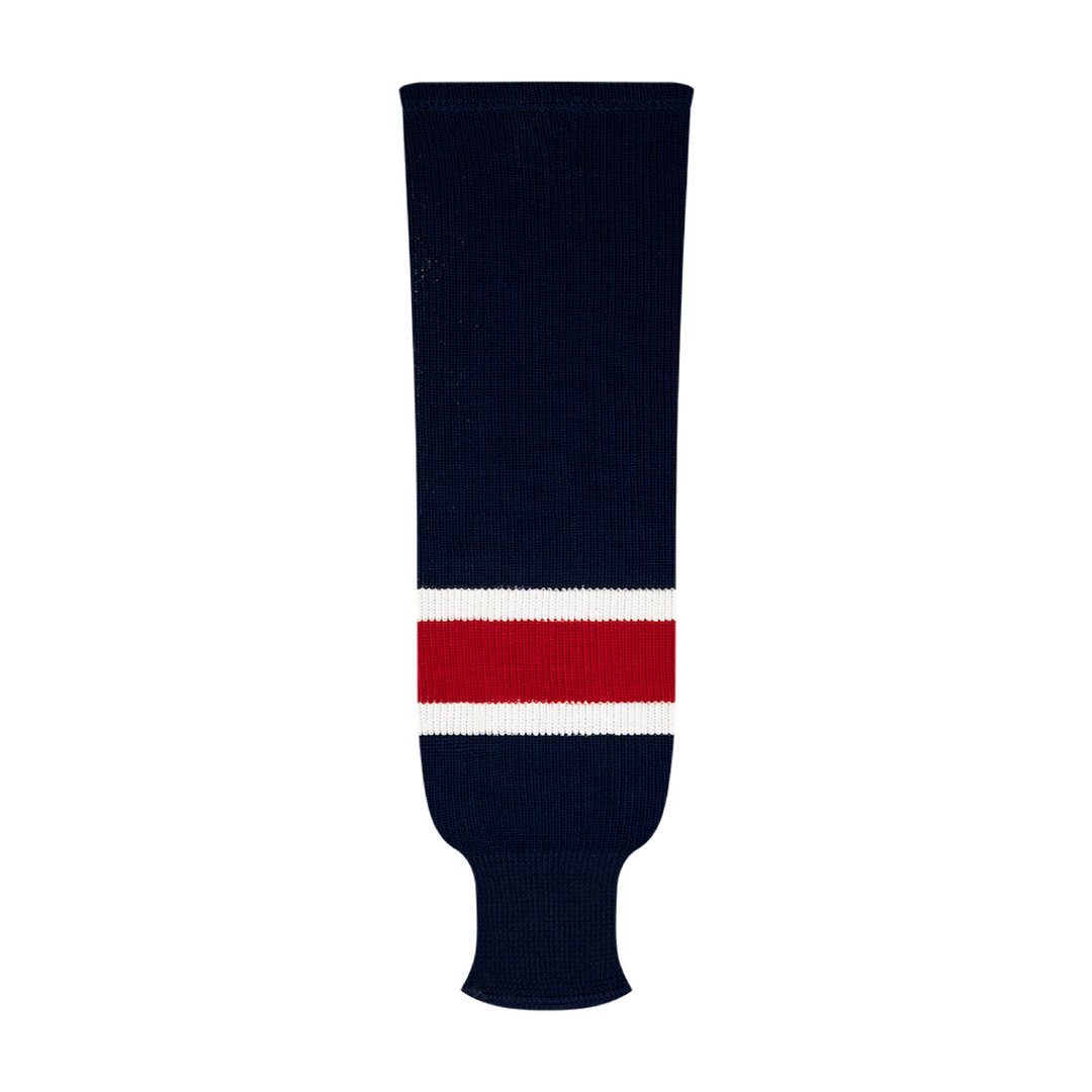 Kobe 9800 Pro Knit Hockey Socks: Columbus Blue Jackets Navy 2000