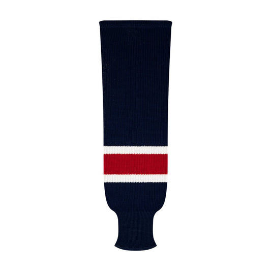 Kobe 9800 Pro Knit Hockey Socks: Columbus Blue Jackets Navy 2000