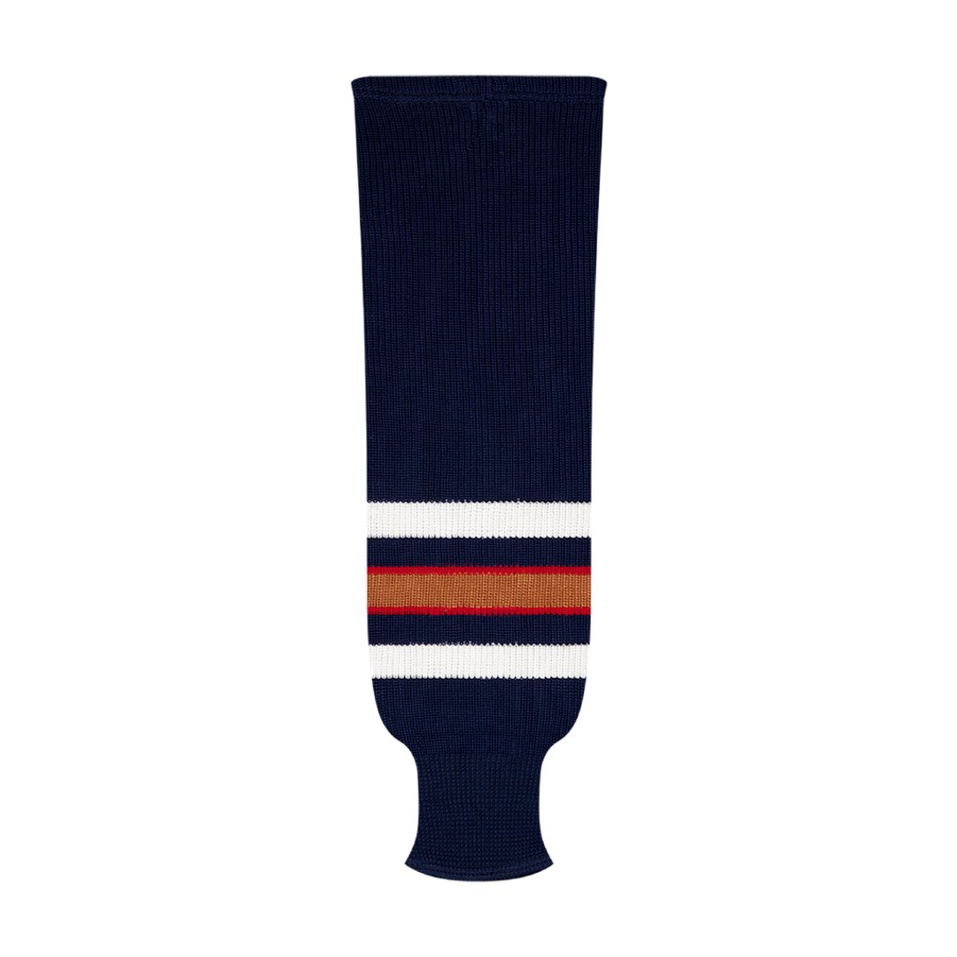 Kobe 9800 Pro Knit Hockey Socks: Edmonton Oilers Navy