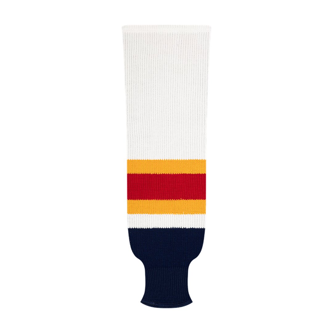 Kobe 9800 Pro Knit Hockey Socks: Florida Panthers White 2007-2011