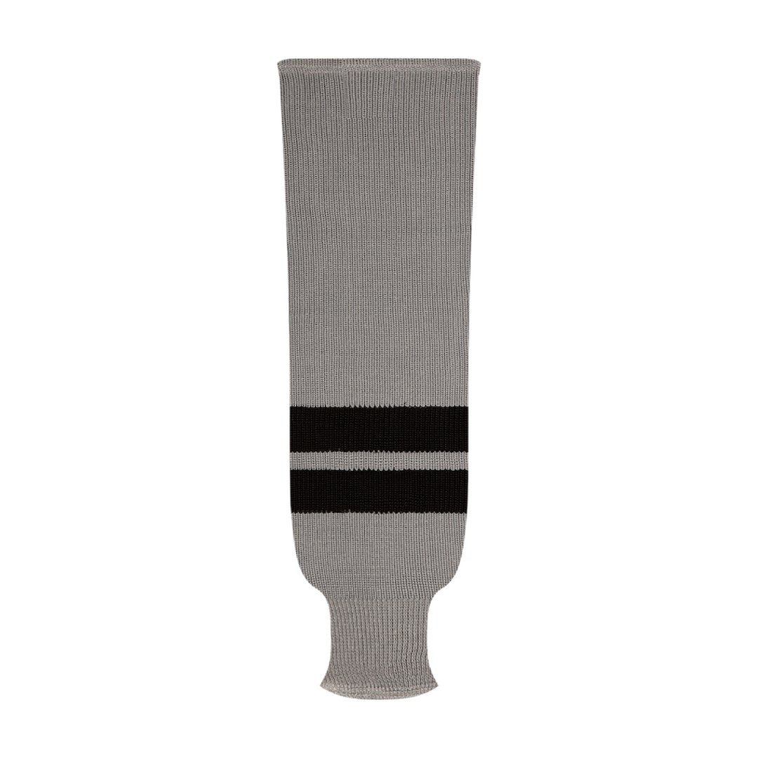 NHL Pattern 9800 Knit Hockey Socks: Los Angeles Kings Grey
