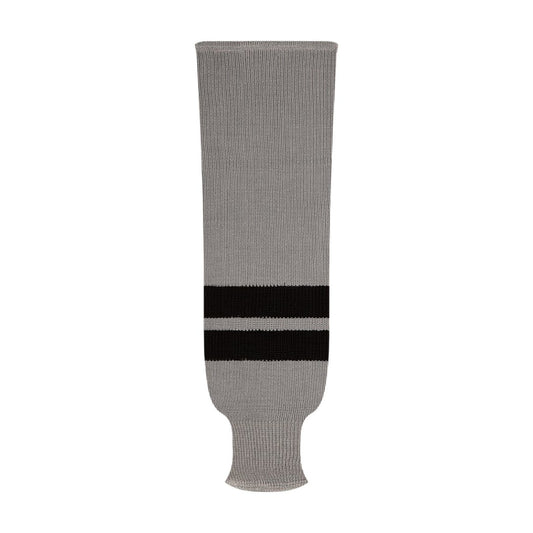NHL Pattern 9800 Knit Hockey Socks: Los Angeles Kings Grey