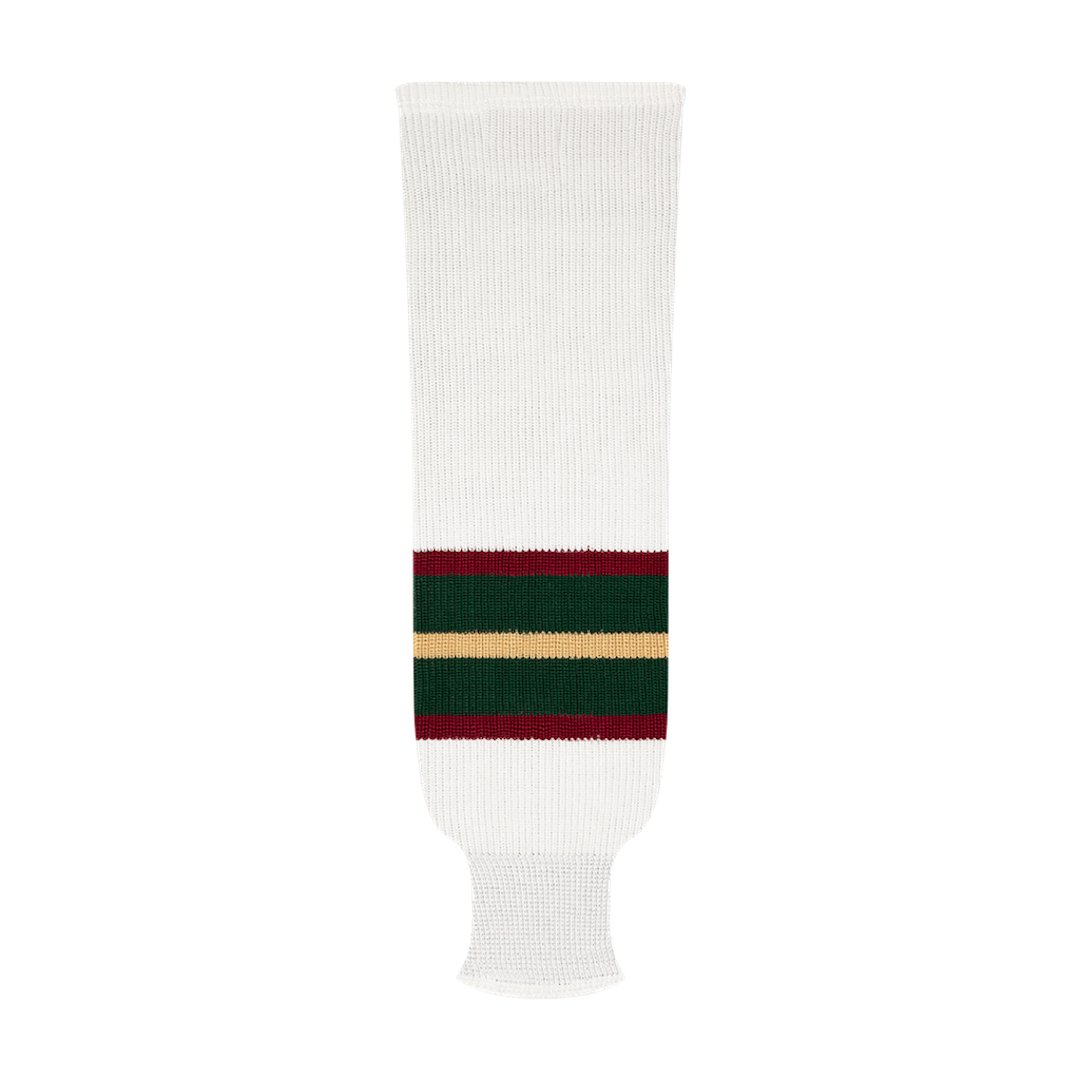 Kobe 9800 Pro Knit Hockey Socks: Minnesota Wild White