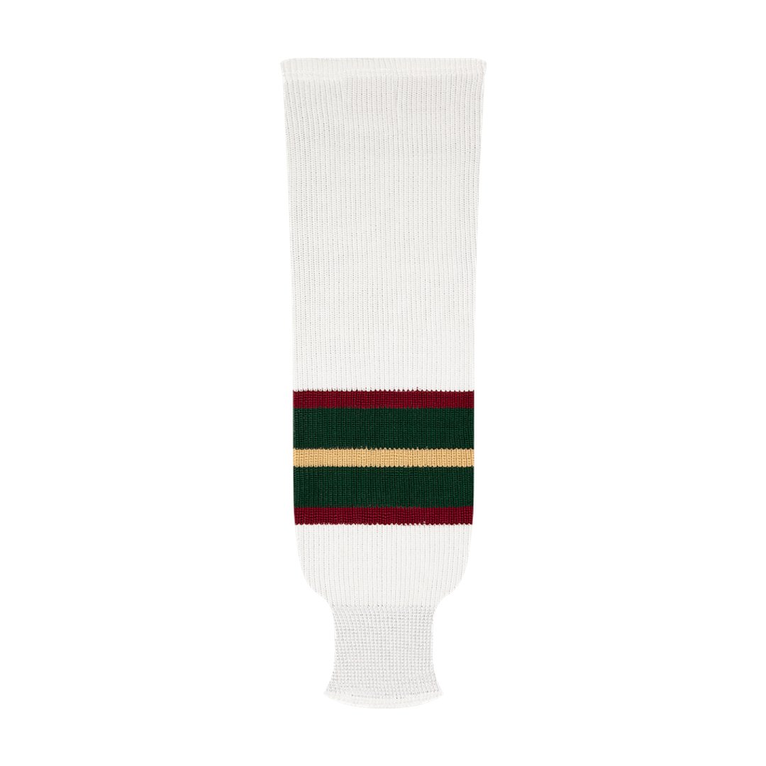 Kobe 9800 Pro Knit Hockey Socks: Minnesota Wild White