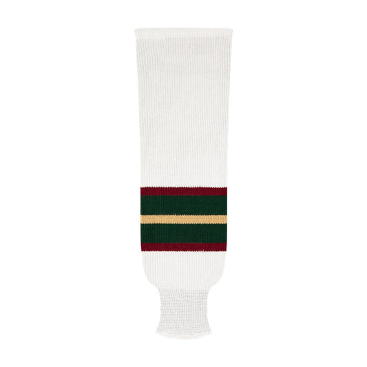 Kobe 9800 Pro Knit Hockey Socks: Minnesota Wild White