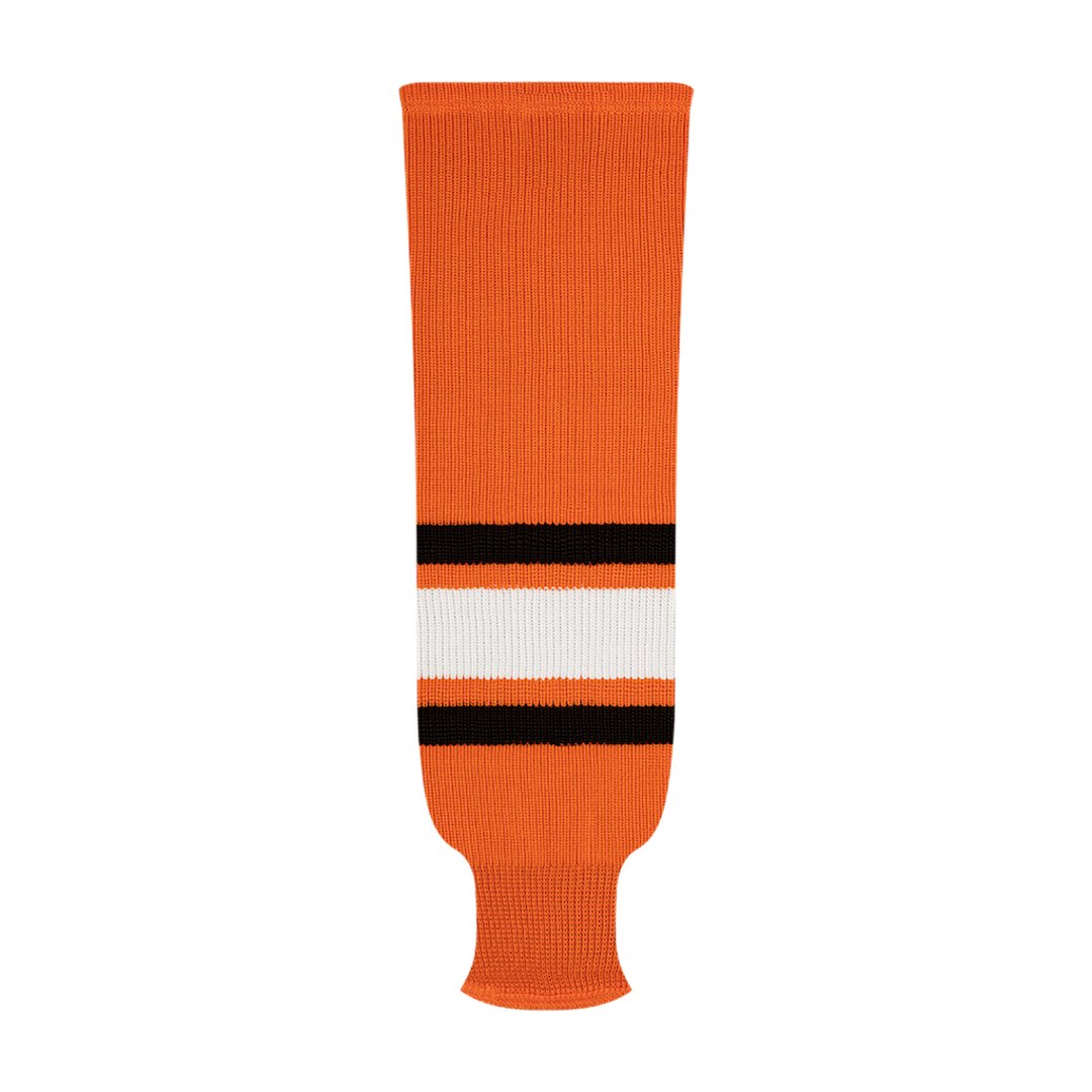 Kobe 9800 Pro Knit Hockey Socks: Philadelphia Flyers Orange 2007-2010