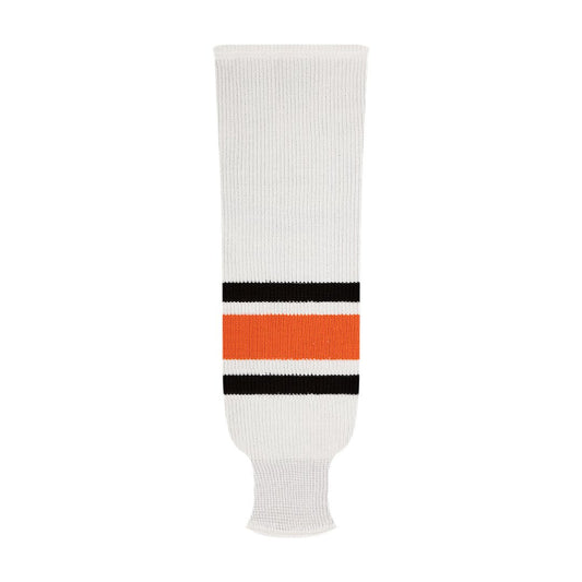 Kobe 9800 Pro Knit Hockey Socks: Philadelphia Flyers White 2007-2010