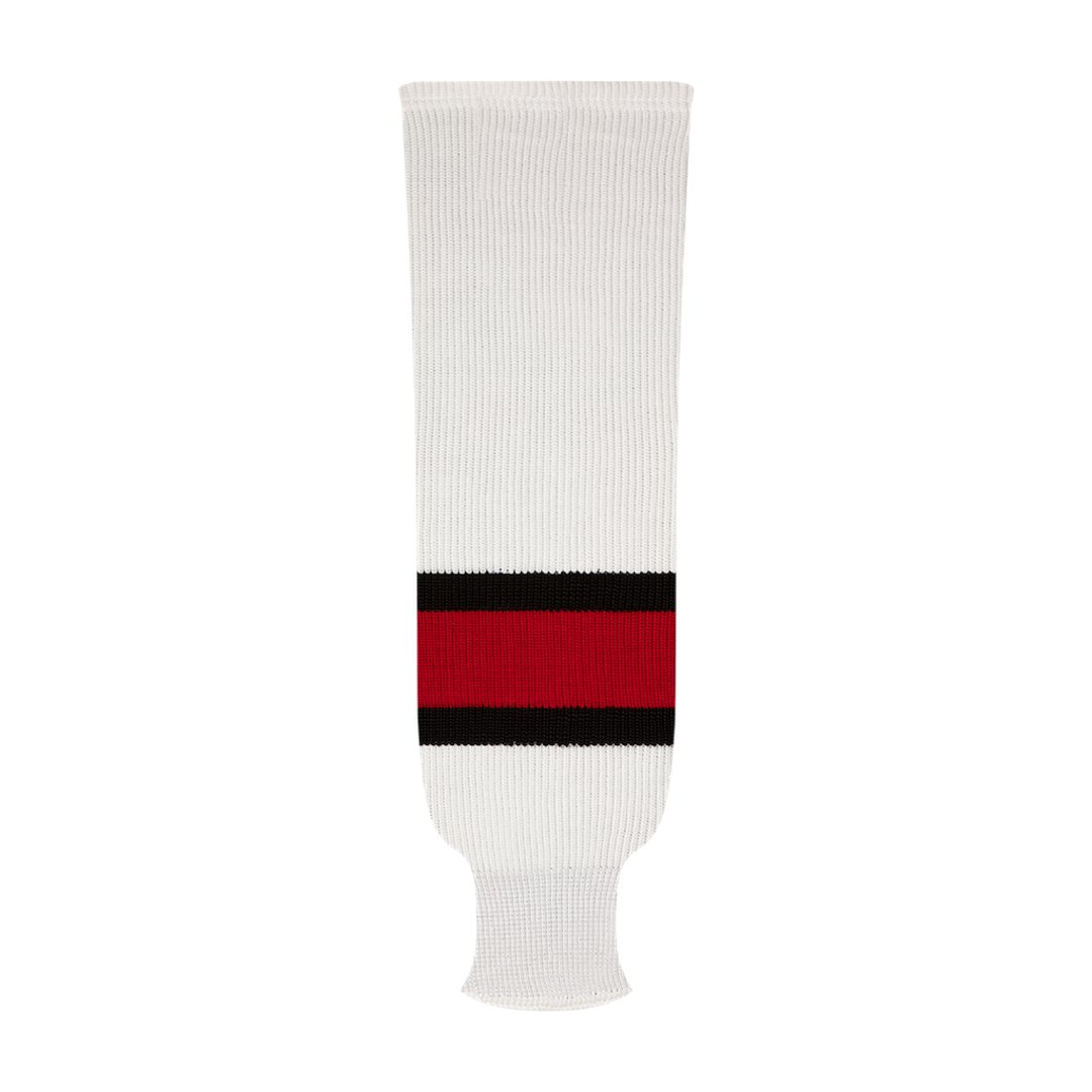 Kobe 9800 Pro Knit Hockey Socks: Team Canada White