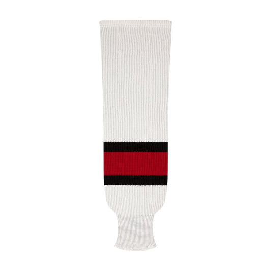 Kobe 9800 Pro Knit Hockey Socks: Team Canada White